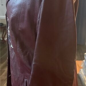 Vera Pelle Deep Burgundy Leather Jacket